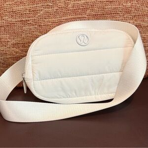 lululemon athletica White Quilted Crossbody Bag